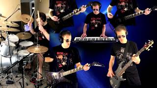 Runaway - Bon Jovi Guitar (Solo) Bass Keyboard Drum Cover + Tabs