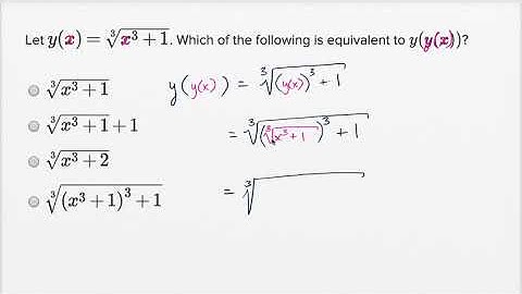 Function notation — Harder example | Math | New SAT | Khan Academy