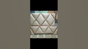 How to make bed headboard ? bed ki Gaddi kaise banae ?#diy #sofa #bedhead #youtubeshorts