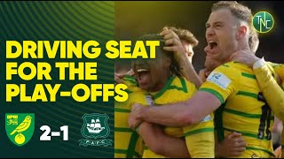 IN THE DRIVING SEAT FOR PLAY-OFFS! NORWICH 2-1 PLYMOUTH