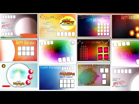 Birthday Banner collection video / Free Download link / banner ...