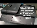 Fix Canon TR7520 and TR8520 Paper Out Error 1303 When There is Paper Loaded in Printer and Jam 1313