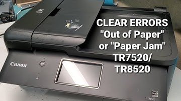 Fix Canon TR7520 and TR8520 Paper Out Error 1303 When There is Paper Loaded in Printer and Jam 1313