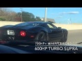 700hp Ford GT  vs  600hp Supra Turbo