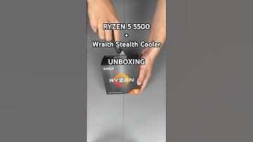 AMD Ryzen 5 5500 with Wraith Stealth Cooler Unboxing #shorts #amd #ryzen #unboxing #ryzen5 #asmr