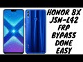 Honor 8X JSN-L42 FRP Bypass downgrade method | all huawei frp bypass 2020 easy method