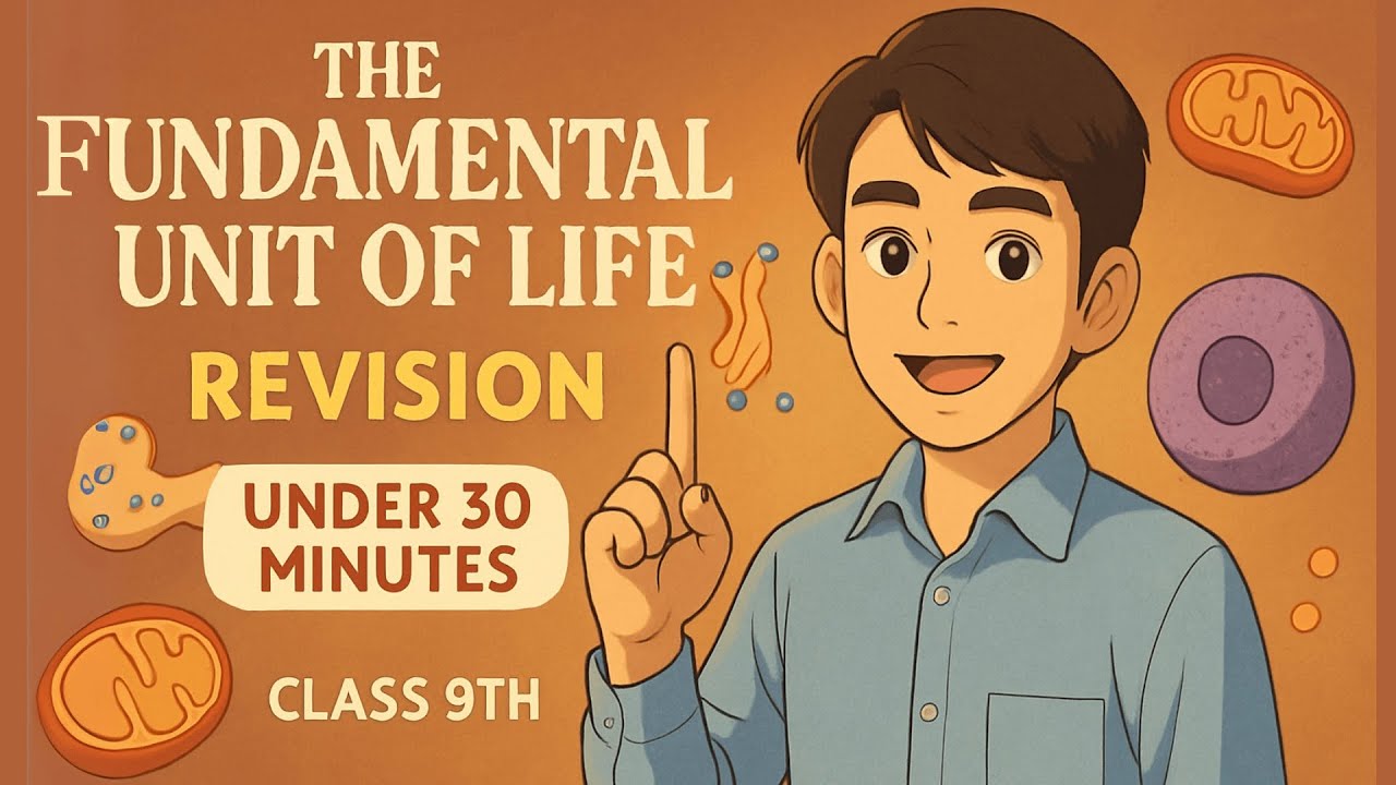 REVISION - The Fundamental Unit Of Life Class 9 Science chapter 5 NCERT ...
