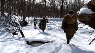 Winter WW2 tactical UPA reenactment