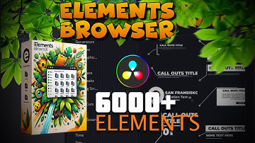 Davinci Resolve is changing Video Editing Forever! Elements Browser Best video editing plugin🔥