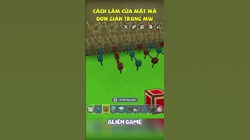 Cách làm cửa mật khẩu siêu dễ trong #miniworld #aliengame  #shorts #minecraft #迷你世界