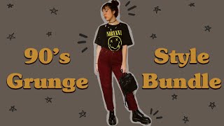 90s Grunge Style Bundle || Depop Mystery Style Bundle Review and Unboxing screenshot 5