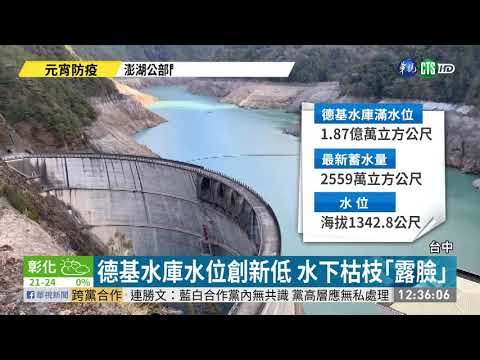 德基水庫水位創47年新低 盼春雨解渴｜華視新聞 20210225