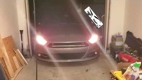 Dodge Dart Before & After With Light Bar & Horns