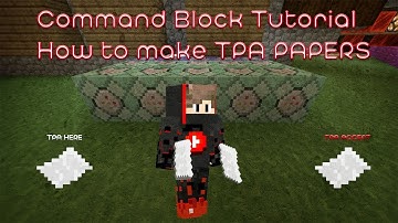 Minecraft Xbox one/MCPE/Windows 10 Command block tutorial TPA System