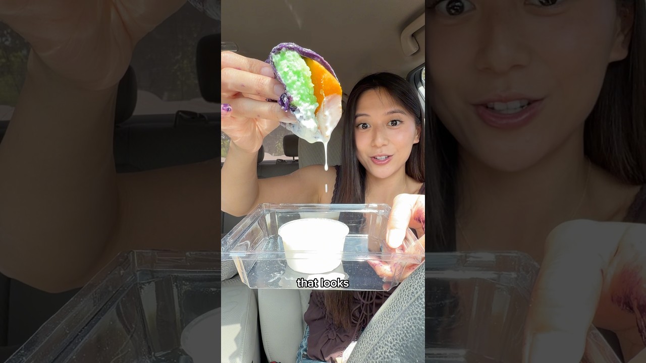 MANGO STICKY RICE UBE MOCHI MUKBANG 🥭🍚💜