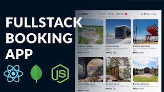 build a fullstack booking app using mern (mongo, express, react, node)
