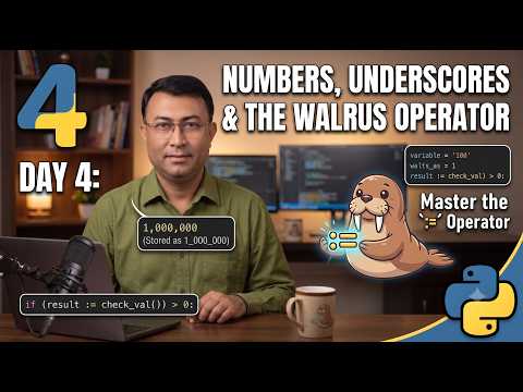 4_Day 4_Numbers, Underscored Literals & the Walrus Operator
