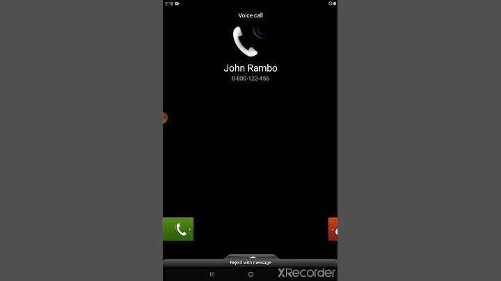 Samsung Galaxy S2 Incoming Call