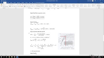 Heat Transfer   Heat exchanger NTU method with example
