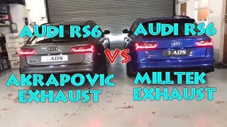Audi Power - Which Audi RS6 sounds best ? Akrapovic or Milltek Exhaust ?🤔💨👌