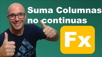 Como sumar Columnas no continuas | Hablando de Excel