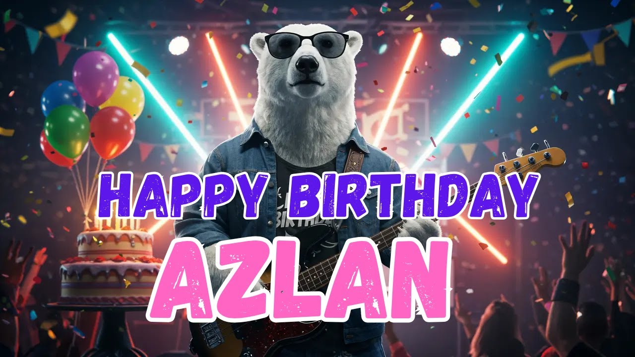 AZLAN Happy Birthday Song - Happy Birthday to Azlan