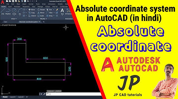 Absolute coordinate system in AutoCAD (in hindi) | AutoCAD | Mechanical design software