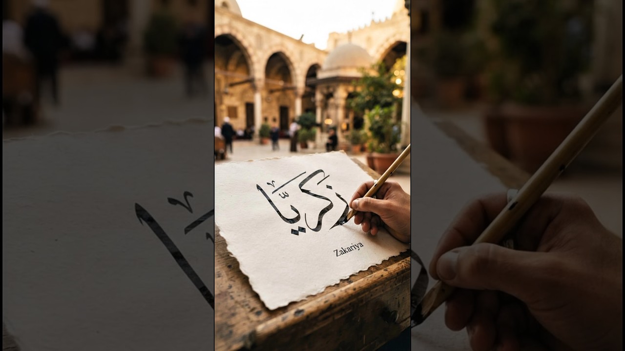 Zakariya Arabic Calligraphy  #zakariya  #calligraphy  Mohd kasif hand writing chennal arabic