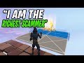 Worlds Richest Scammer Loses Whole Inventory! (Scammer Gets Scammed) Fortnite Save The World