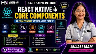 React Native Core Components Explained | Master the Basics | Anjali Mam | Hindi
