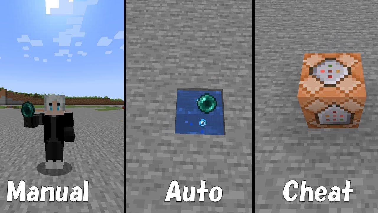 Teleportation Pattern 3 patterns of teleportation【Minecraft】 - YouTube
