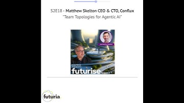 S2E18 Matthew Skelton - Team Topologies for Agentic AI #responsibleai #ai #TeamTopologies #agenticai