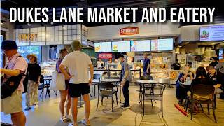 【4K】𝐖𝐀𝐋𝐊 🇺🇸 Inside Dukes Lane Market and Eatery in Waikiki 🏖️🌺🌞