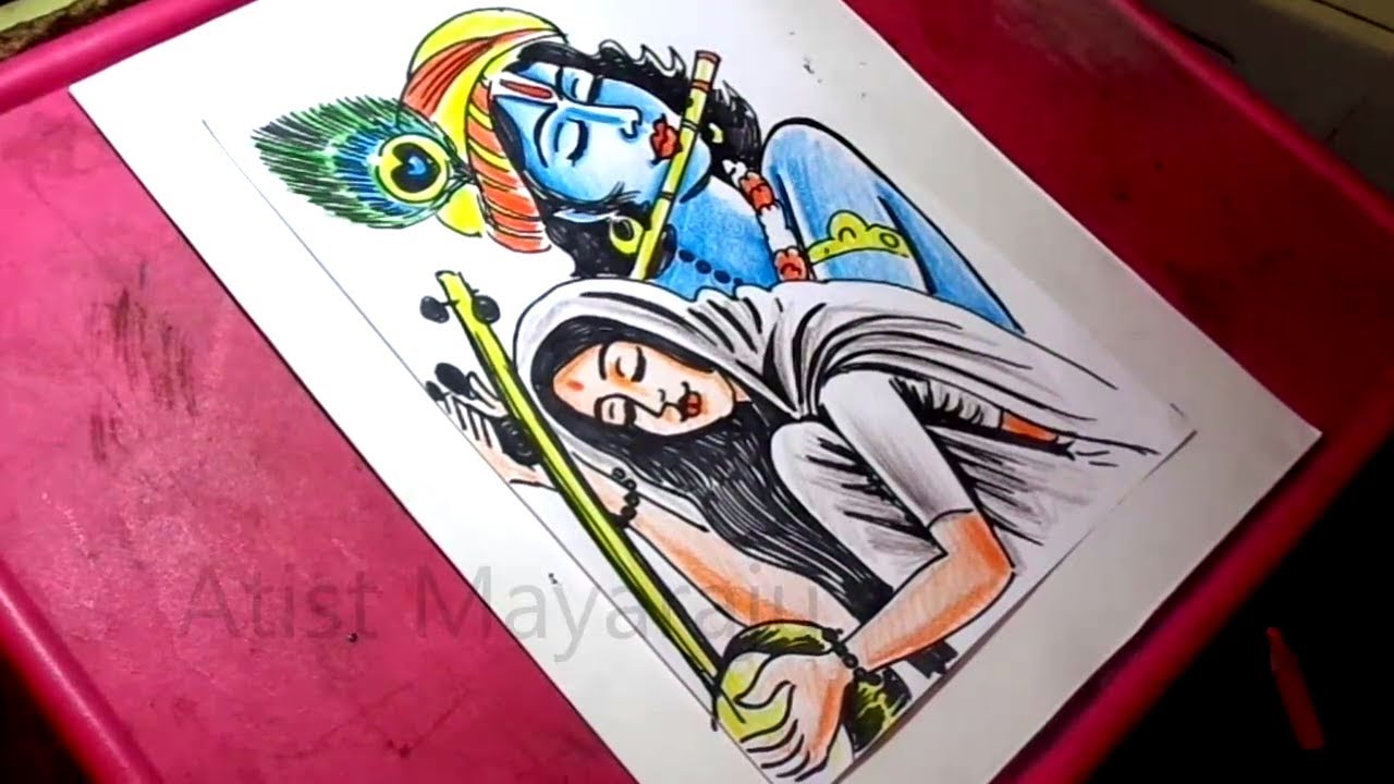 Meera Singing to Krishna Drawing by Hanish Patel  Pixels
