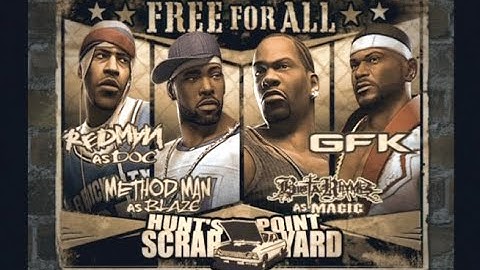 REDMAN VS METHOD MAN VS BUSTA RHYMES  VS GHOSTFACE KILLAH [Def Jam Fight For NY] PS2