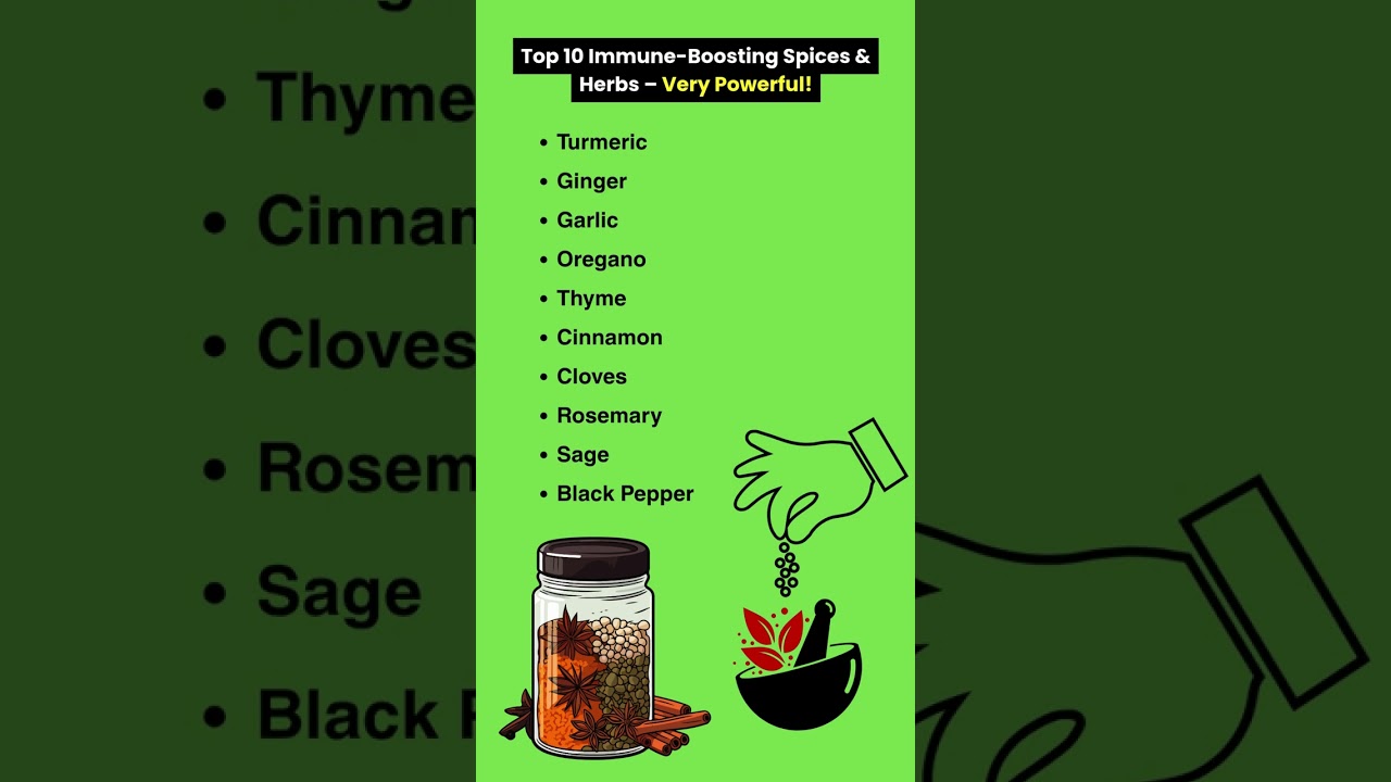 Top 10 Immune Boosting Spices & Herbs – Very Powerful!