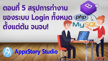 สอนเขียนระบบ Login ตอนที่ 5 สรุปการทำงานของระบบทั้งหมด ตั้งแต่ต้น จนจบ