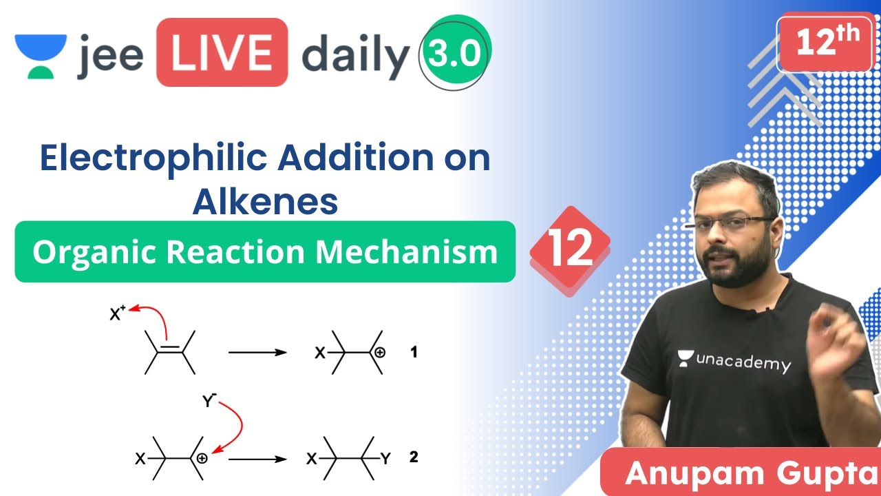 JEE: Organic Reaction Mechanism L12 | Unacademy JEE | JEE Chemistry | Anupam Gupta