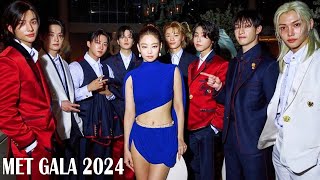 Jennie with Stray Kids at Met Gala 2024