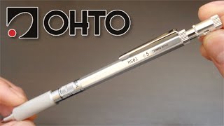 オート Ohto MS01, Japanese Mechanical Pencil - Best Bang For Buck All-Metal Drafting Pencil? [4K ASMR]
