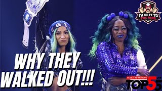 Sasha & Naomi's Walkout From RAW Explained!!! Top Five at 5 | Take it to the Ring