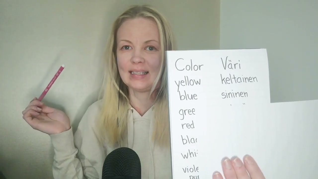 Asmr in English - Learn Finnish with me ✏️