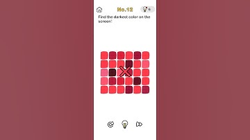 Brain 🧠 out level 12 Find the darkest colour on the screen #youtube #shorts #braintest #brainout