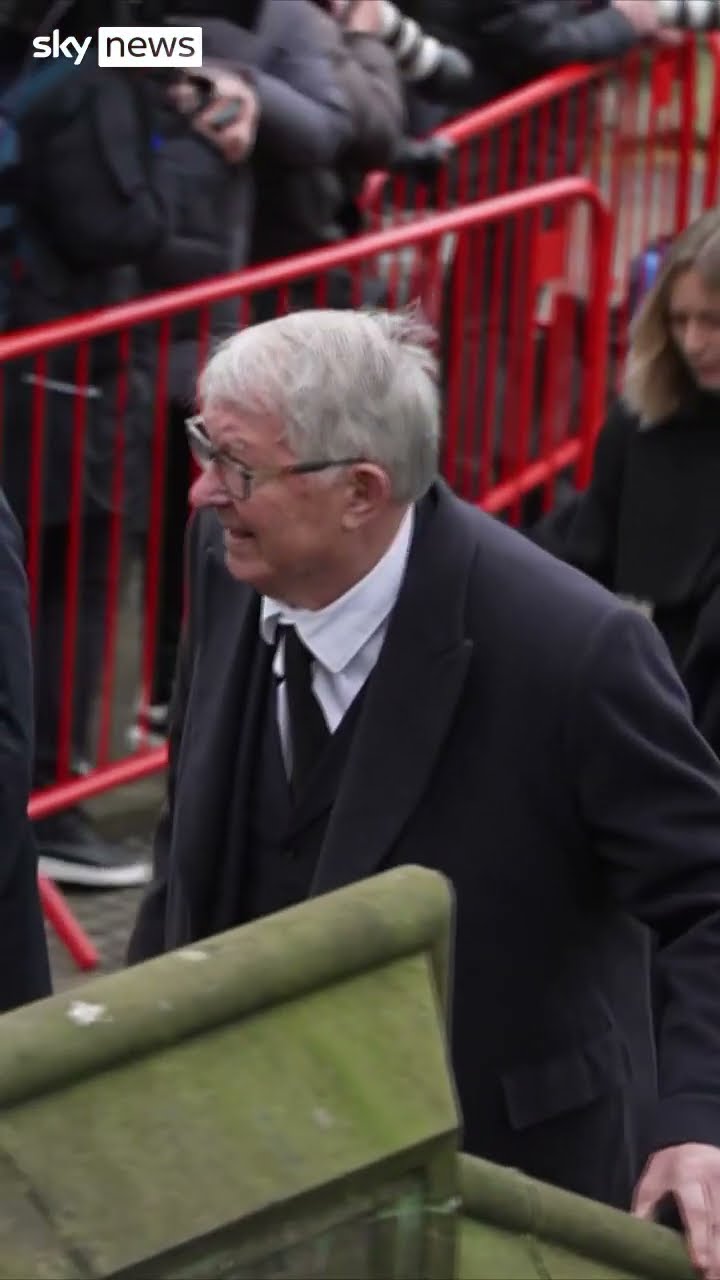 Who attended Denis Law's funeral?