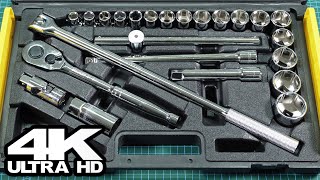 Testing and Unboxing Stanley 25 Pieces 1/2" Drive Metric Socket Wrench Set 86-589