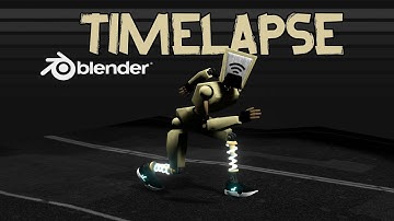 Blender 2.93 | 3D Robot Character Creation | Timelapse