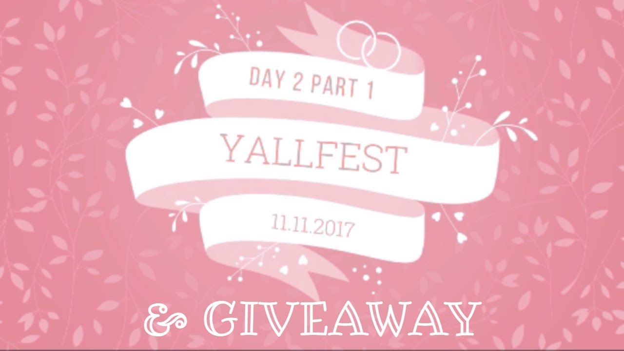 Yallfest Raffle YALLFEST Day 2 Part 1 // GIVEAWAY!!! **CLOSED** - YouTube