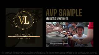 NEW WORLD MAKATI HOTEL - SAMPLE AVP