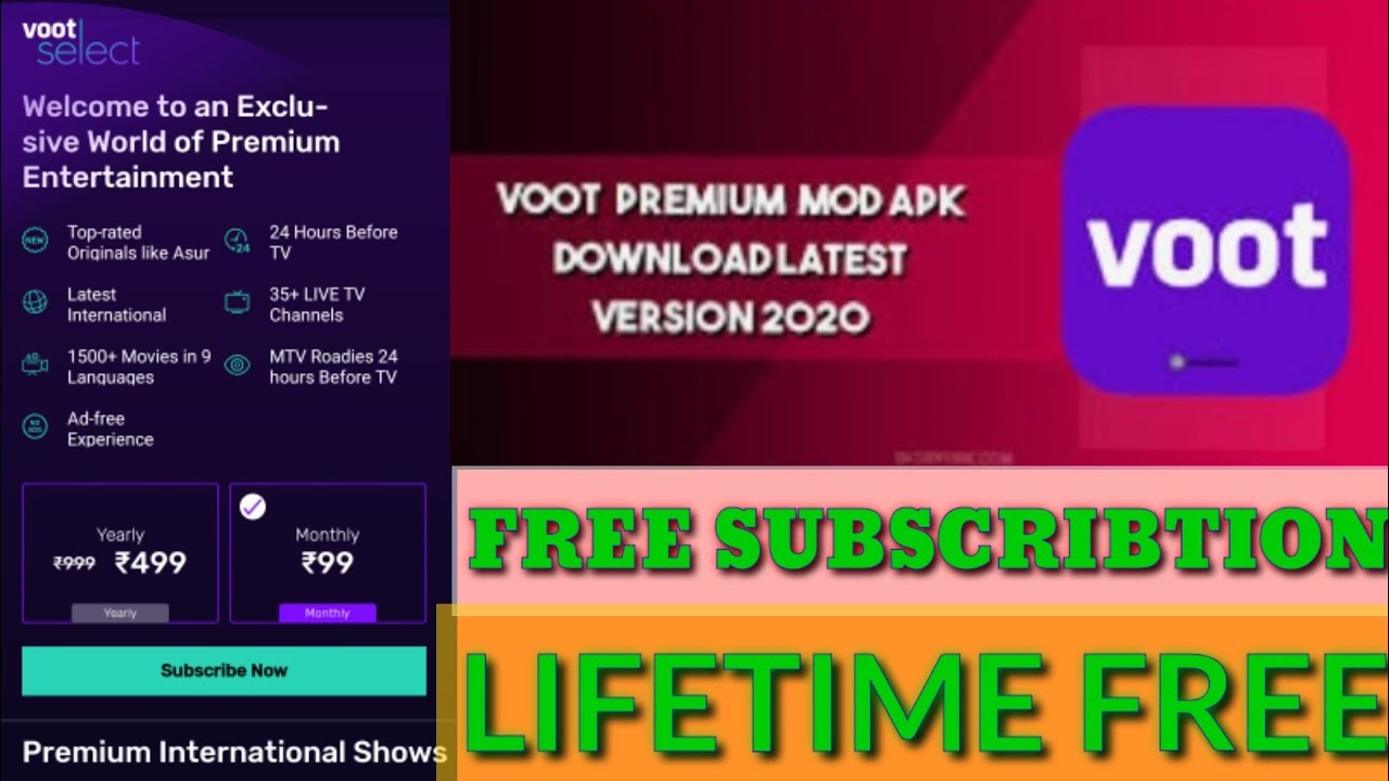 HOW TO GET FOR FREE SUBSCRIBTION | VOOT MOD APK| VOOT APP FREE ME DWONLOAD KHA SE KARE