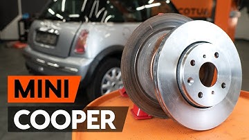 Wie MINI COOPER 1 (R50, R53) Bremsscheiben hinten wechseln [TUTORIAL AUTODOC]